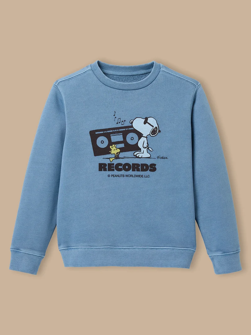 Kinder-Sweatshirt Cyrillus X PEANUTS™ – Kollektion « Snoopy »