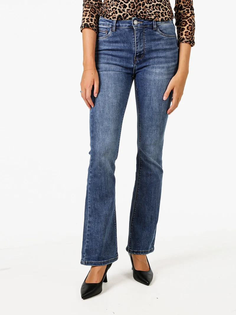 Jeans donna push-up a zampa - jeans