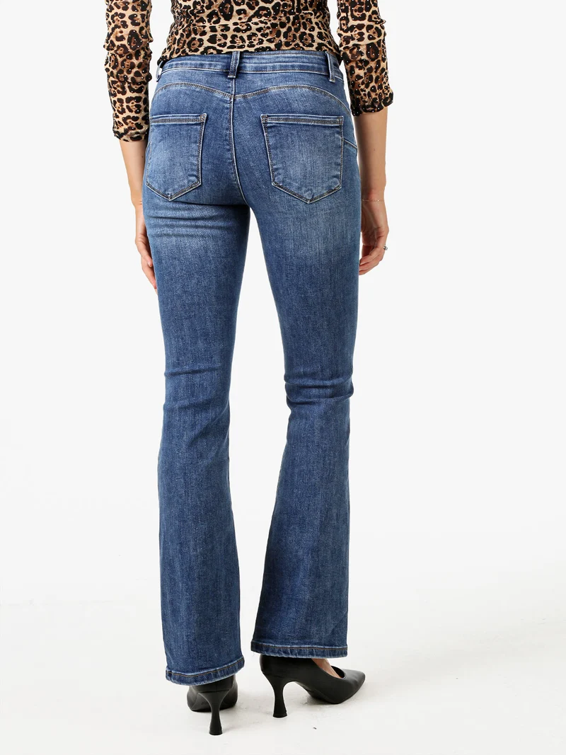 Jeans donna push-up a zampa - jeans