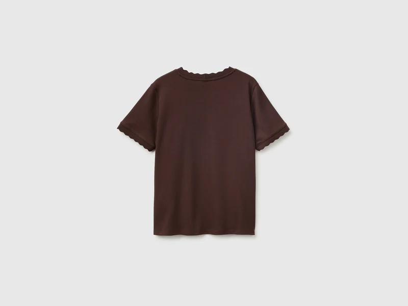 T-Shirt mit Rundhalsausschnitt aus 100 % Baumwolle