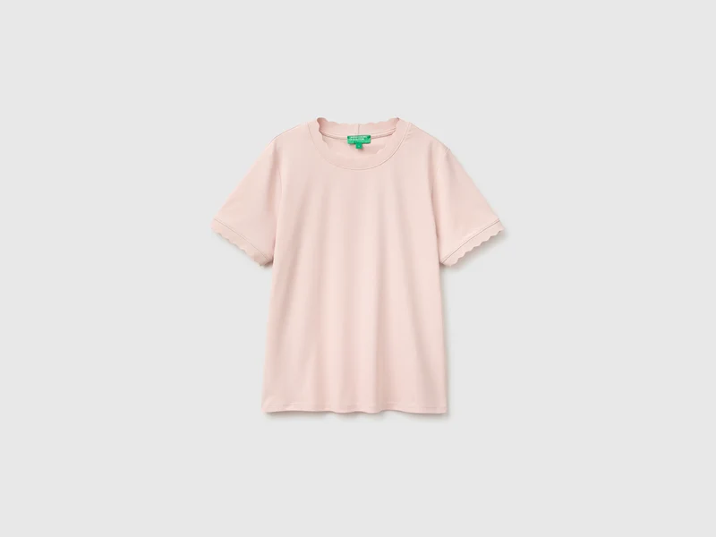 T-Shirt mit Rundhalsausschnitt aus 100 % Baumwolle