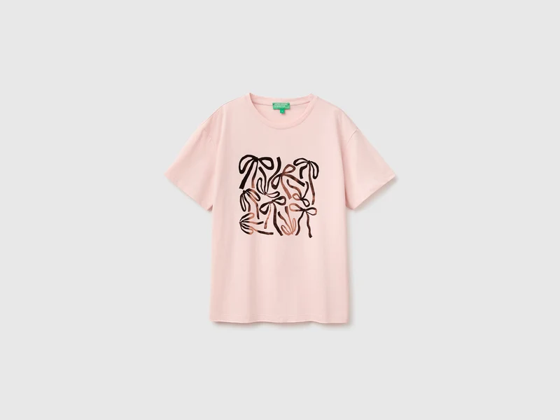 Übergroßes T-Shirt mit Aufdruck