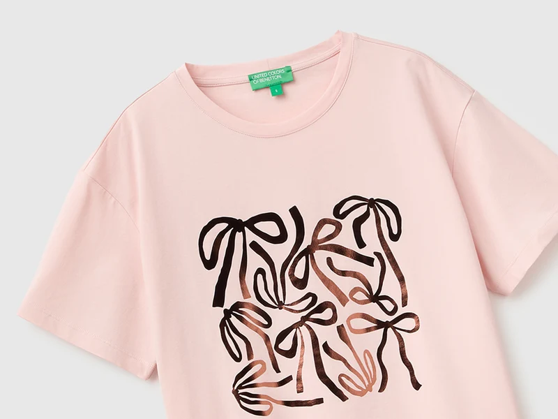 Übergroßes T-Shirt mit Aufdruck