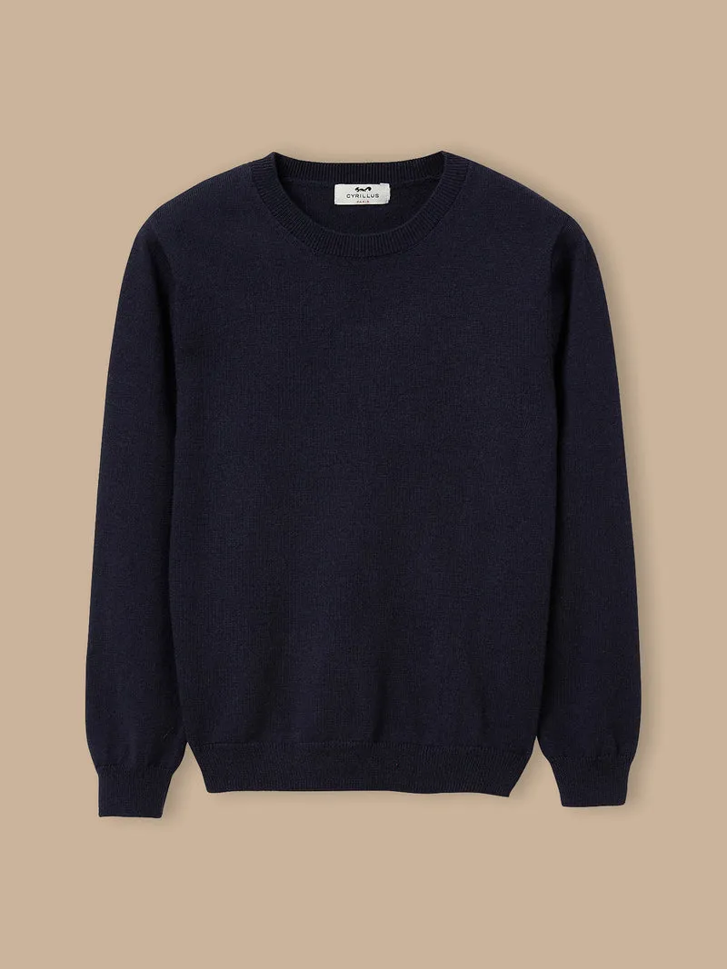 Jungenpullover mit Rundhalsausschnitt
