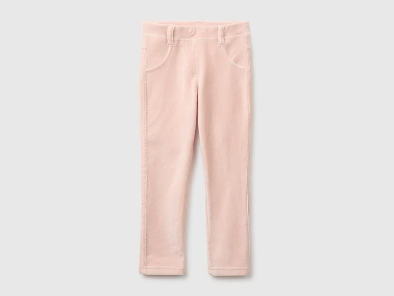 Gerippte Chenille-Hose