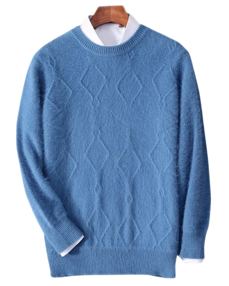 Diamond Pattern Cashmere Sweater
