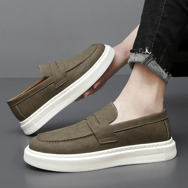 Chic Leather Slip-on Shoes