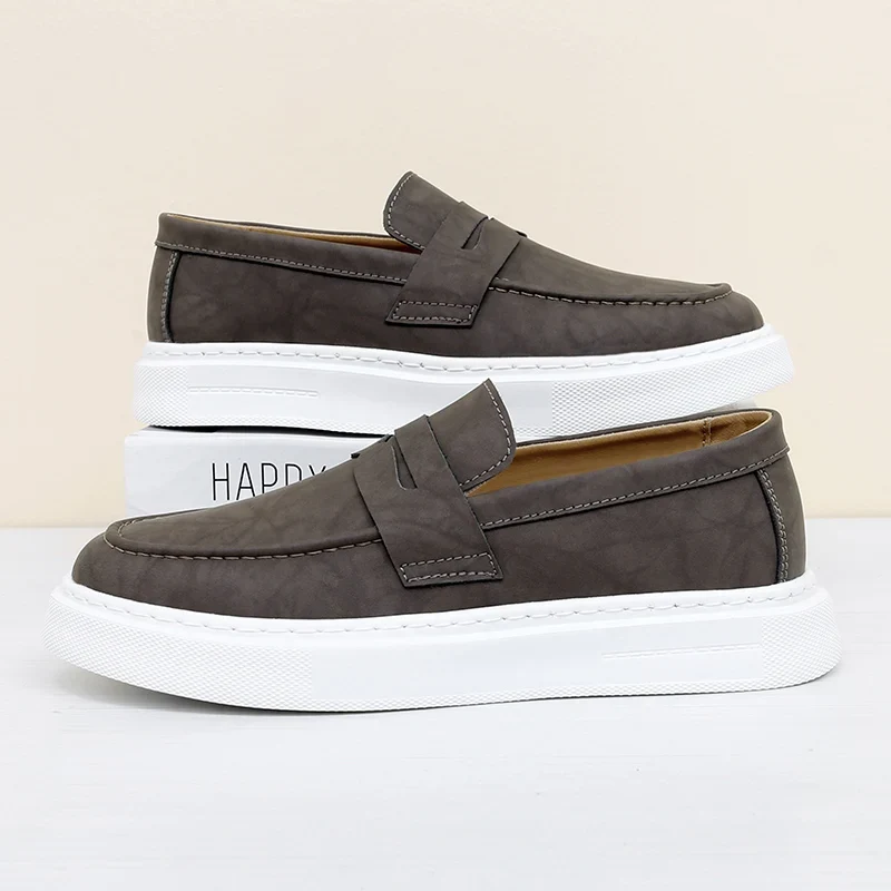 Chic Leather Slip-on Shoes