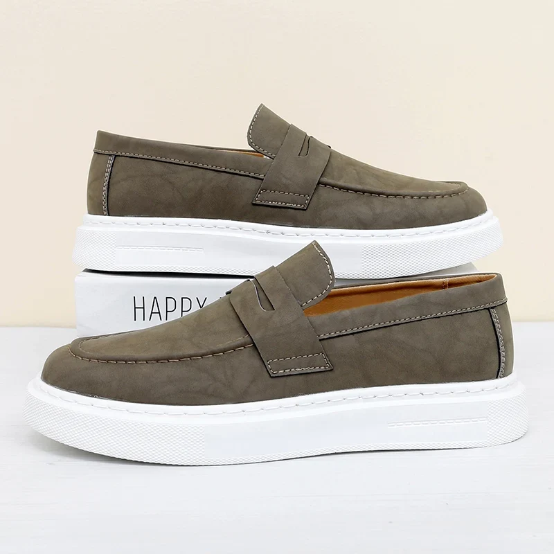 Chic Leather Slip-on Shoes