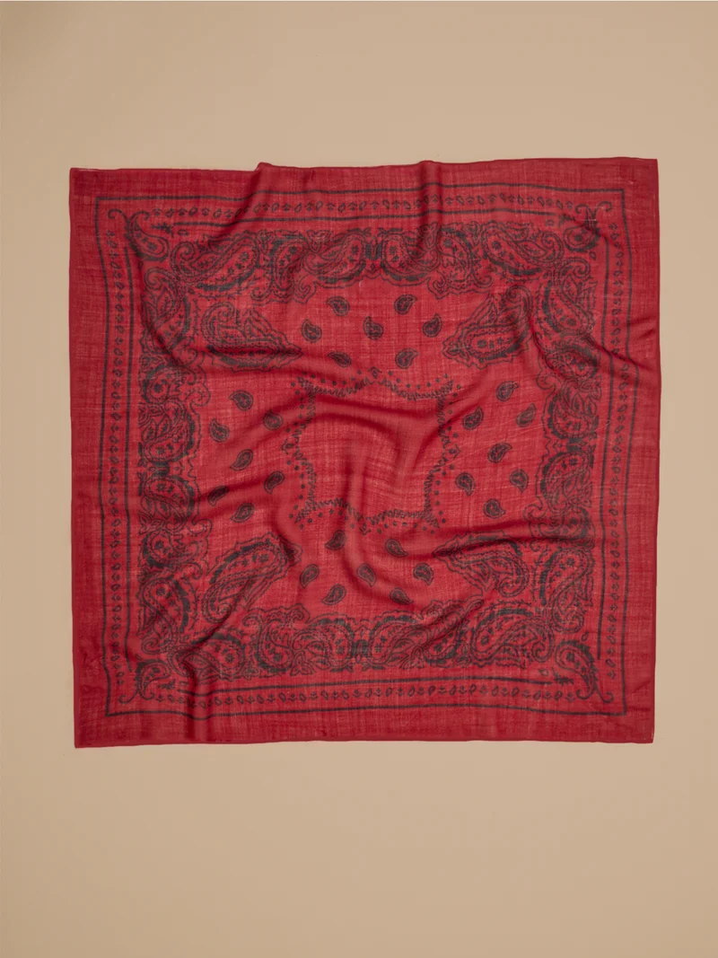 Unisex-Bandana aus Wollstoff mit Print