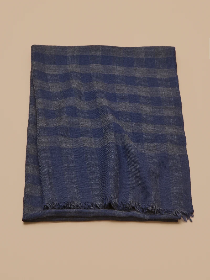 Karierter Schal für Erwachsene aus Twill