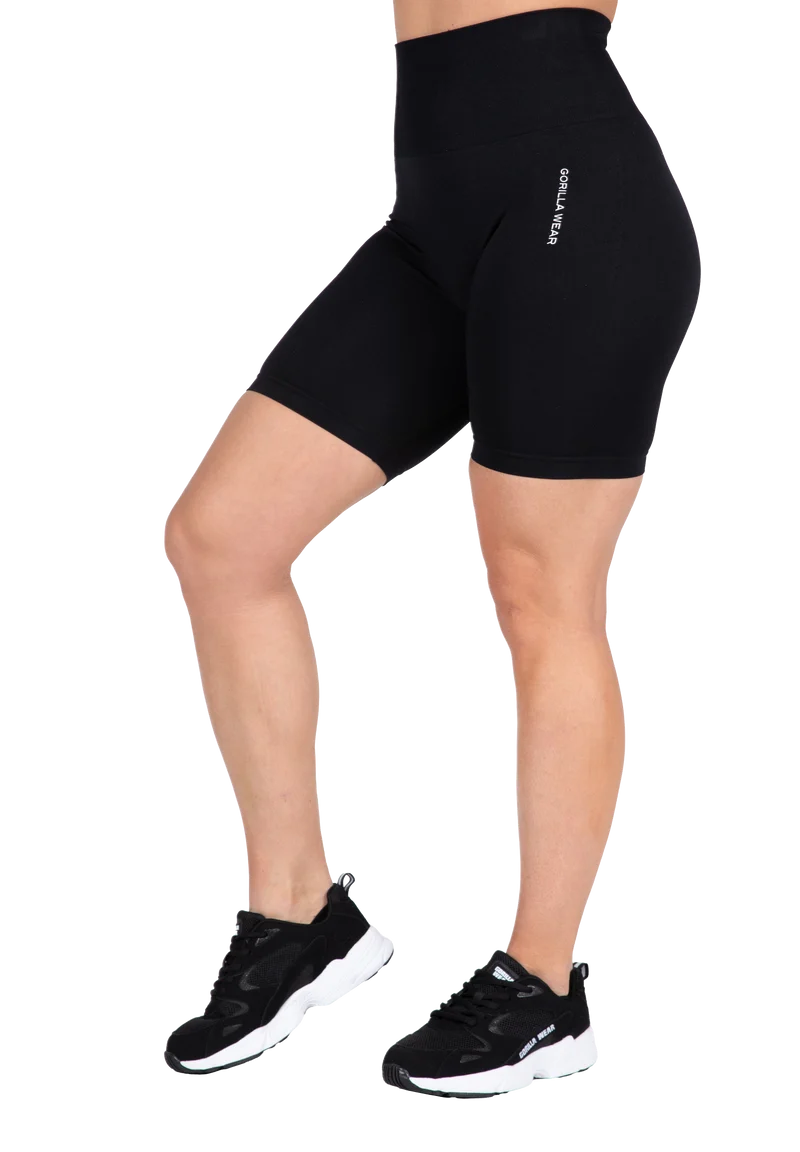 Quincy Seamless Cycling Shorts - Black
