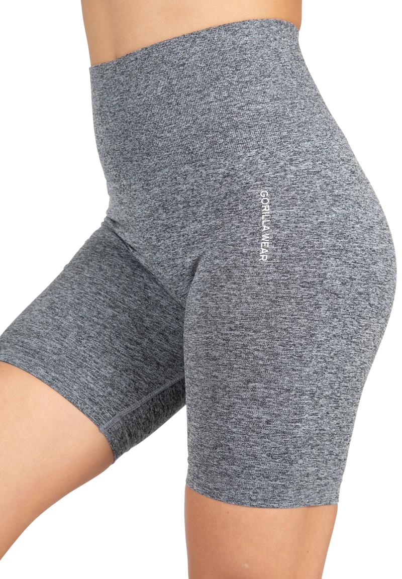 Quincy Seamless Cycling Shorts - Gray Melange