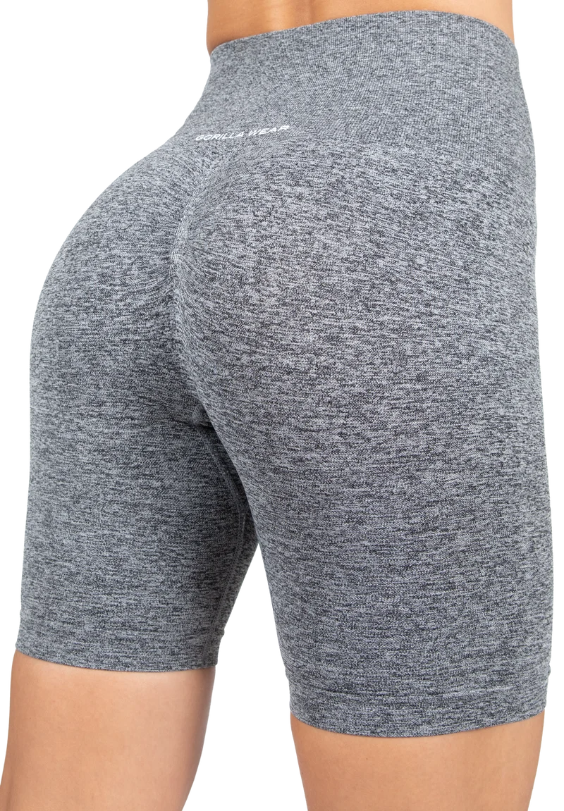 Quincy Seamless Cycling Shorts - Gray Melange