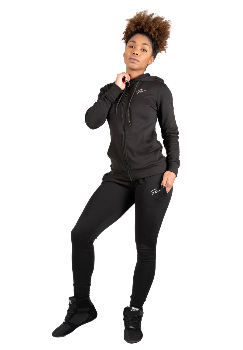 Pixley Zipped Hoodie - Black