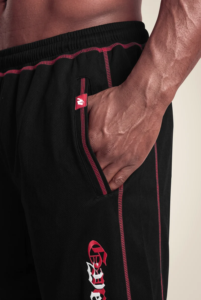 Marlow Mesh Shorts - Black/Red