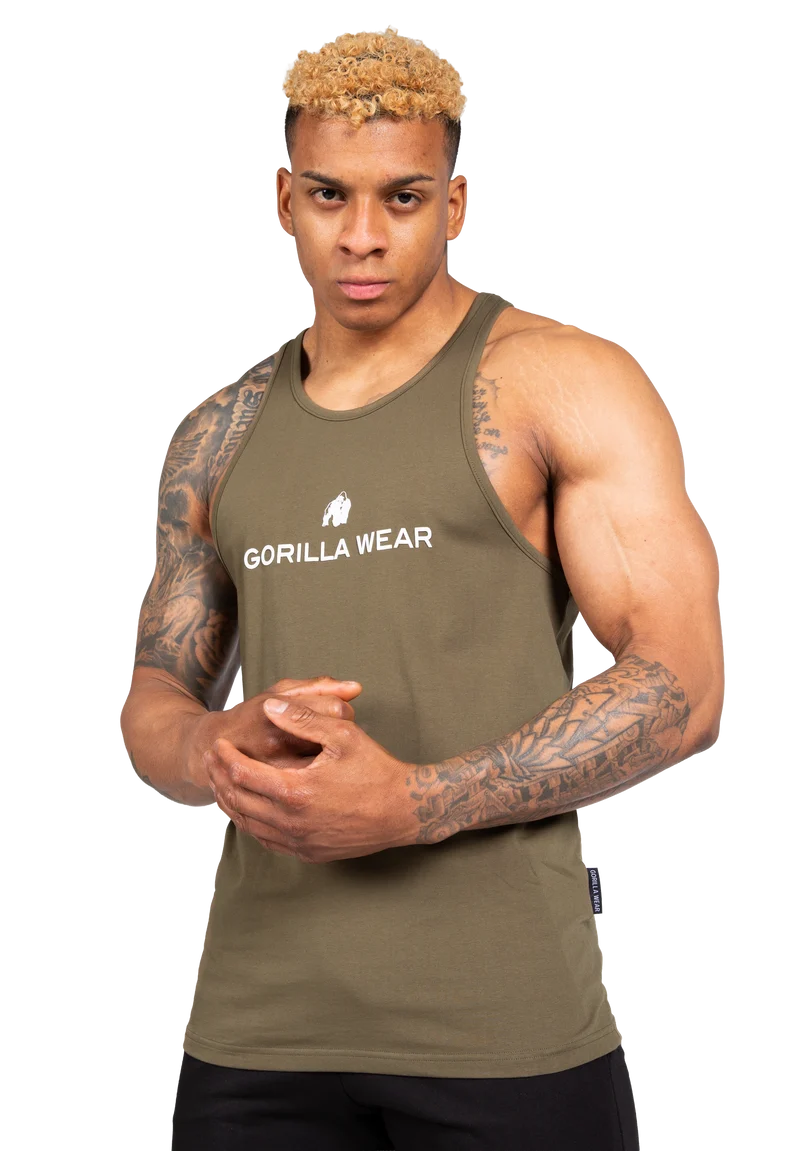 Carter Stretch Tank Top - Army Green