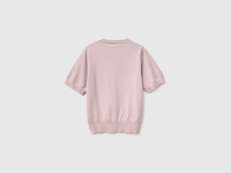 Kurzärmeliger Trikotpullover