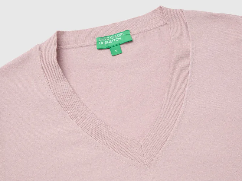 Kurzärmeliger Trikotpullover