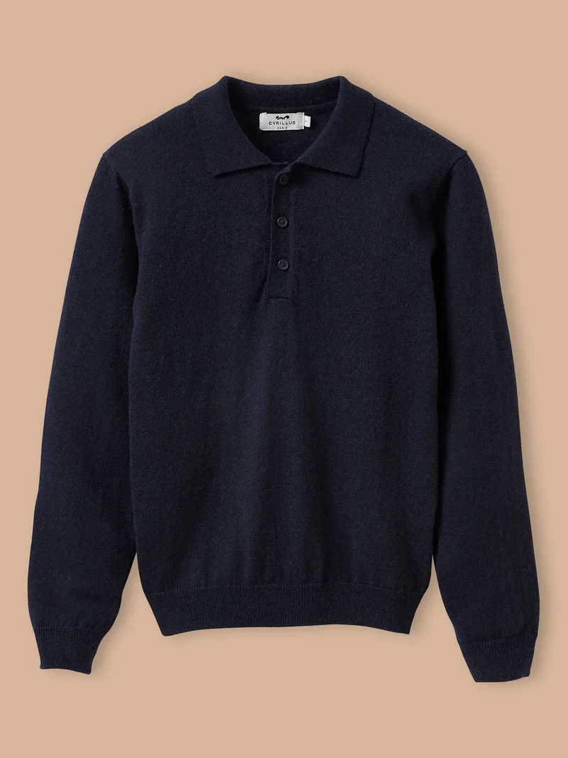 Jungenpullover mit Polokragen
