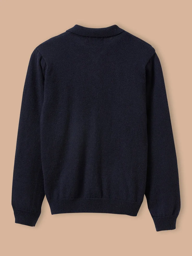Jungenpullover mit Polokragen