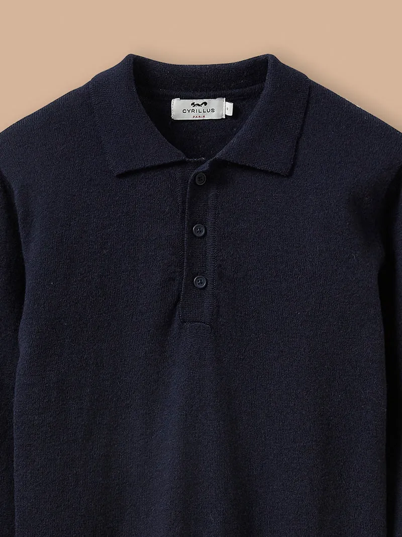 Jungenpullover mit Polokragen