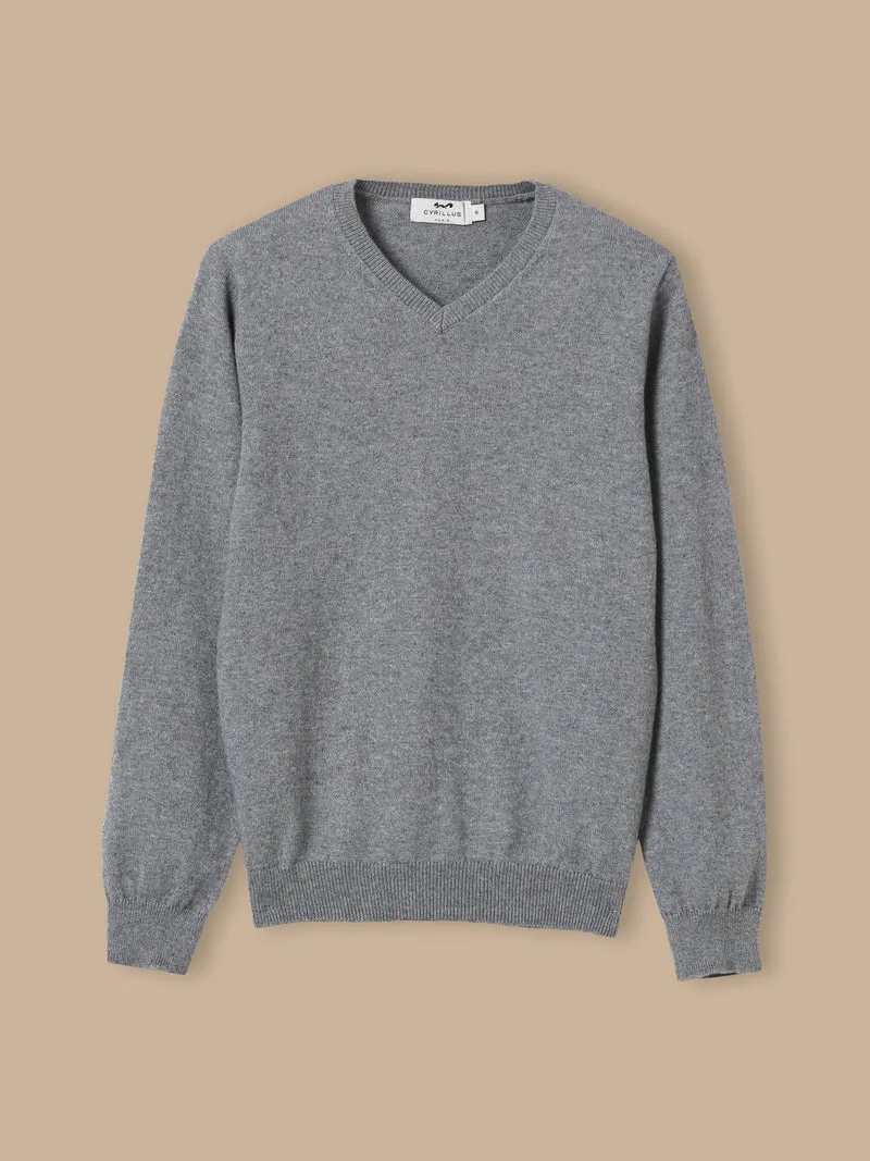 Jungen-Pullover mit V-Ausschnitt