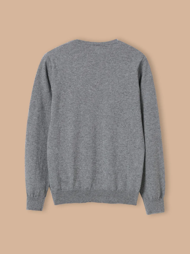 Jungen-Pullover mit V-Ausschnitt