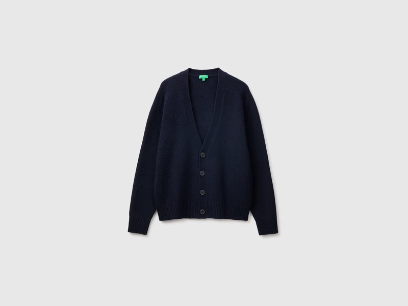 Oversize-Strickjacke aus Wollmischung
