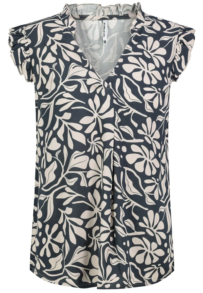Damen, Bluse kurzarm