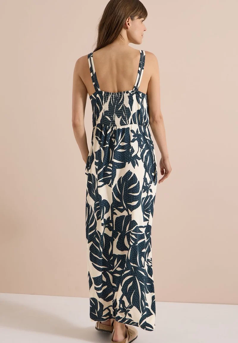 Maxikleid mit V-Neck und Print