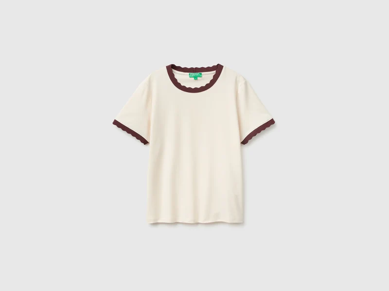 T-Shirt mit Rundhalsausschnitt aus 100 % Baumwolle