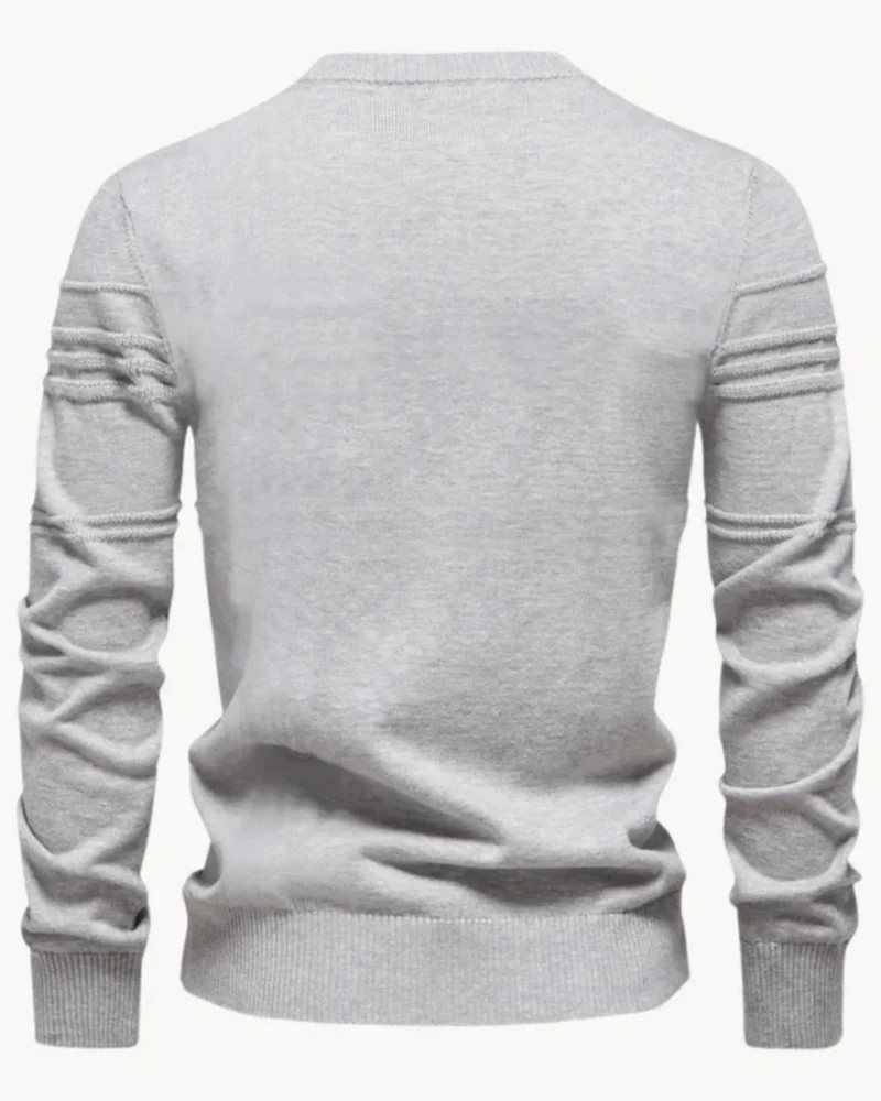 Men's Sweater With Checkered Design