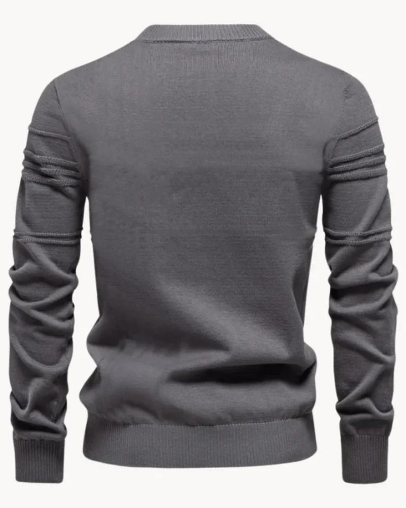 Men's Sweater With Checkered Design