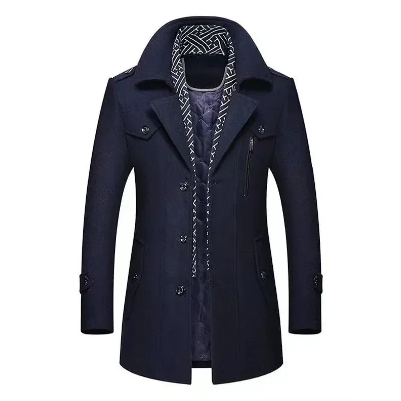 Elegant Wool Trench Coat