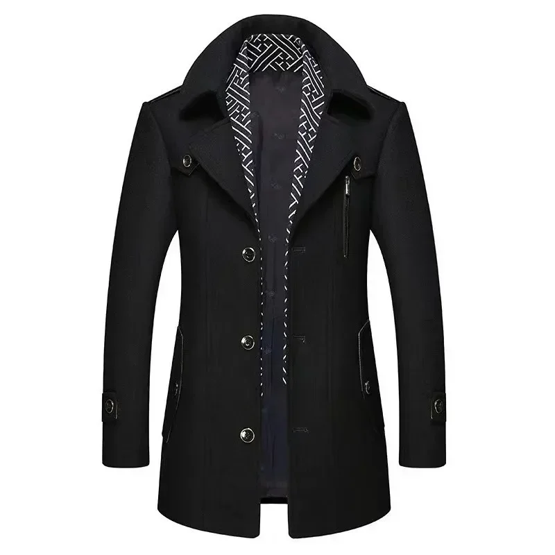 Elegant Wool Trench Coat