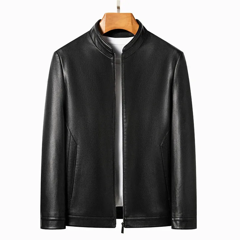 Elegant Leather Men's Jacket