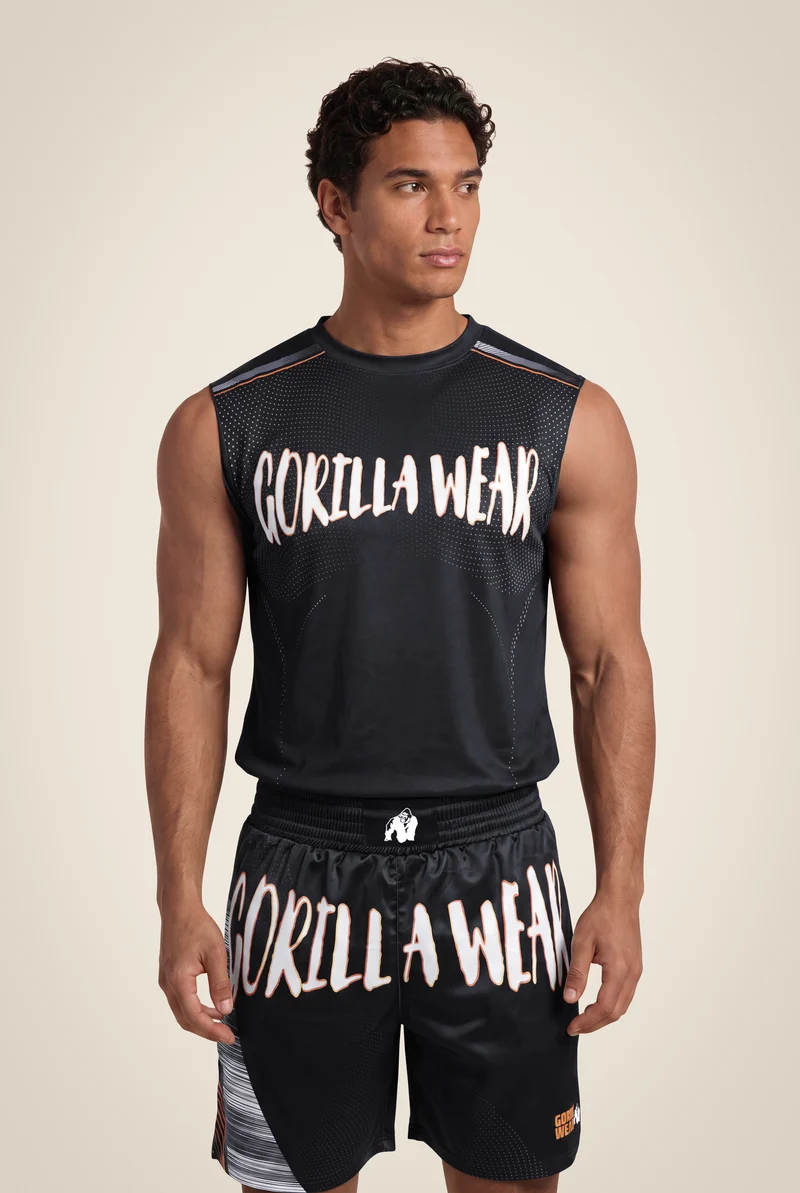 Clayton Tank Top - Black/Gold