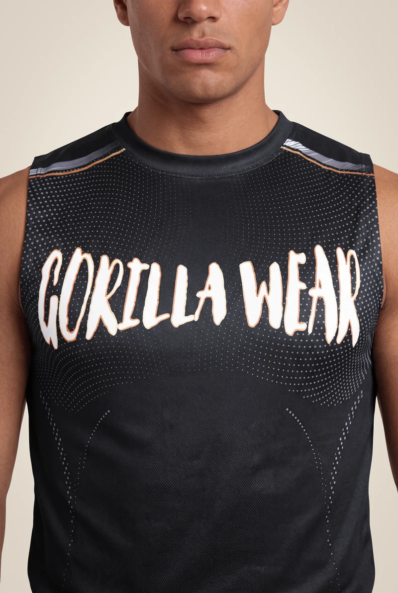 Clayton Tank Top - Black/Gold