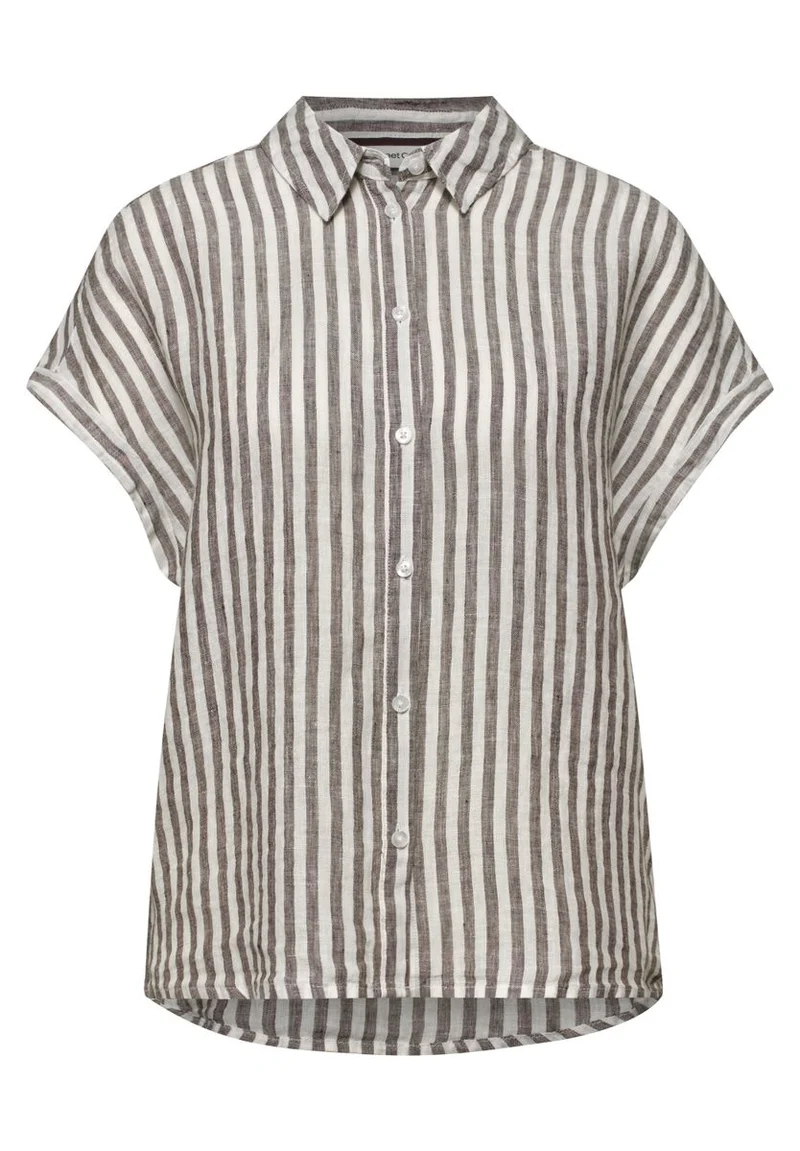 Dropped Shoulder Bluse aus Leinen