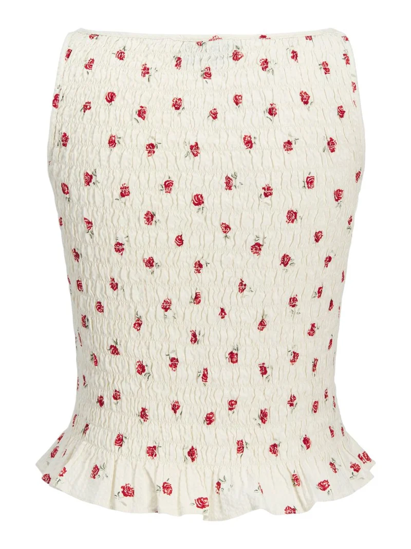 JXZOE SEERSUCKER FULL SMOCK TOP WVN LN