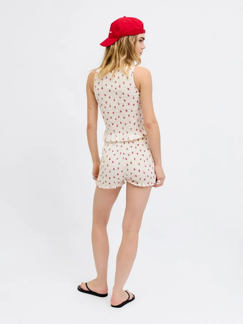 JXZOE SEERSUCKER FULL SMOCK TOP WVN LN