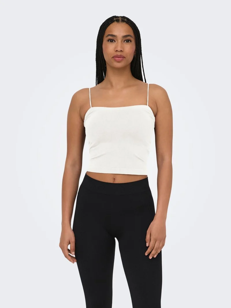 ONLBELLA SEAMLESS PADDED CROP TOP A