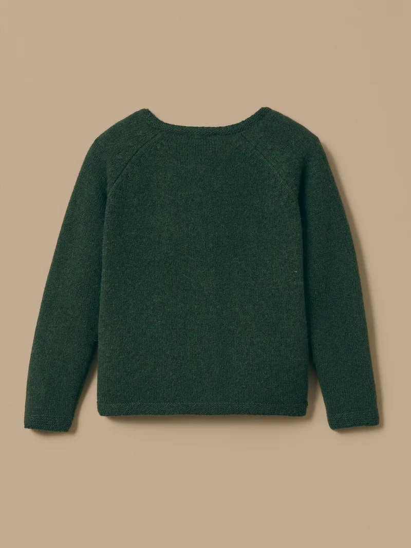 Mädchen-Cardigan aus Merino-Wolle