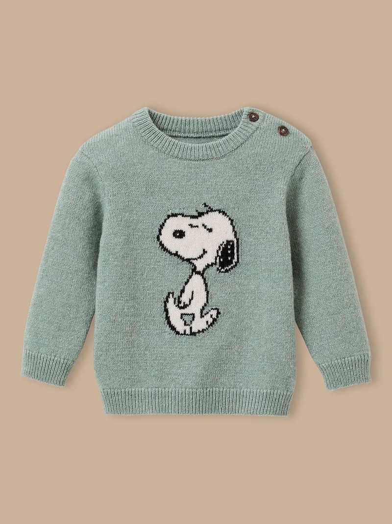 Baby Pullover Cyrillus X PEANUTS™ – Kollektion « Snoopy »