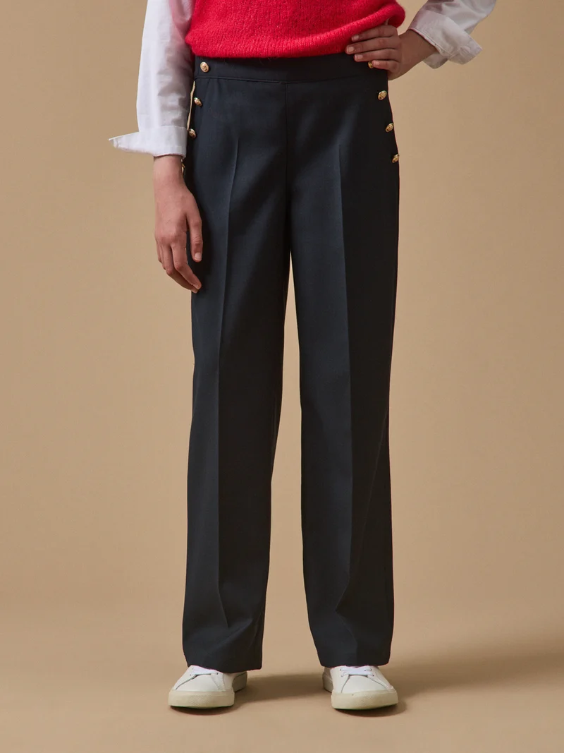 Mädchenhose mit hohem Bund