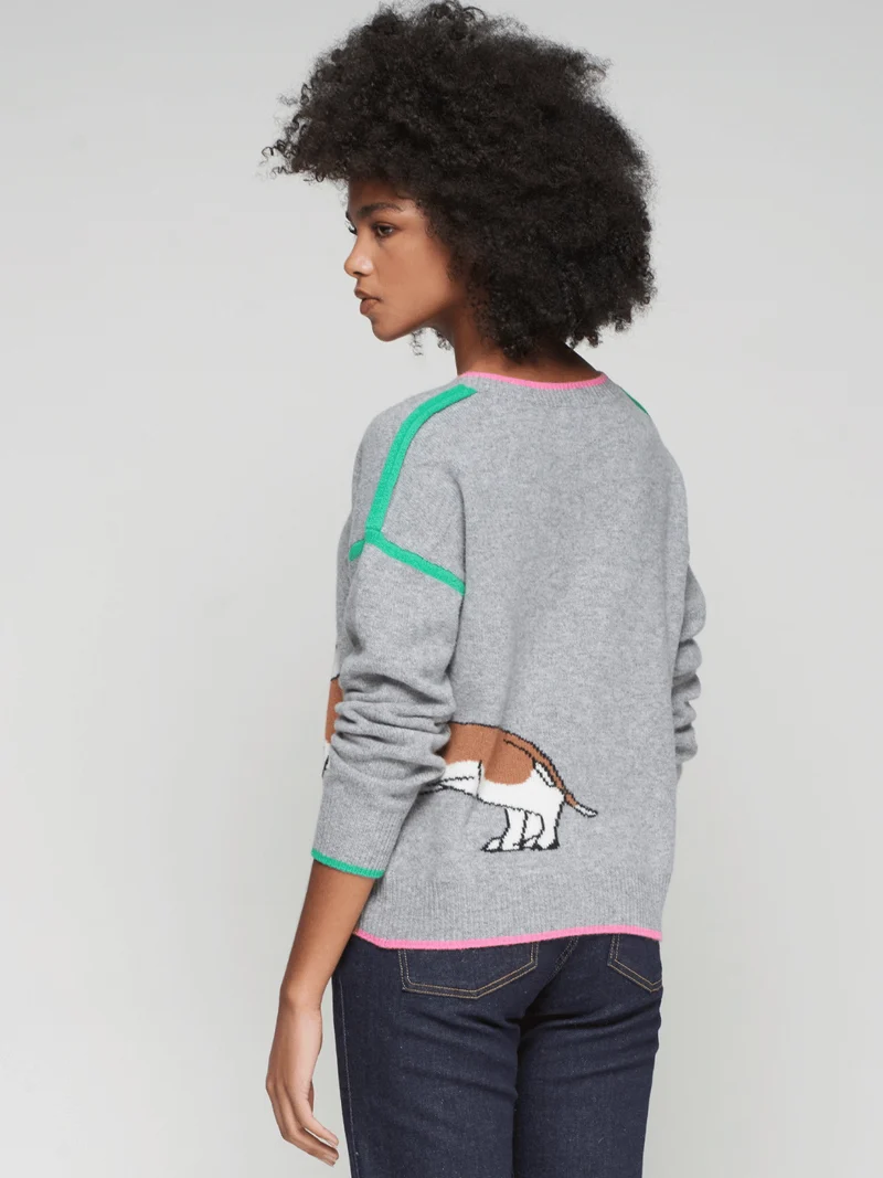 Dackelpullover Grau