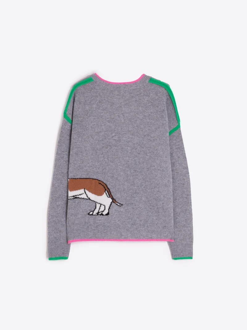 Dackelpullover Grau