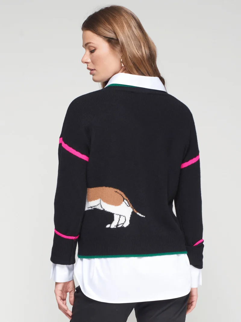 Dackelpullover Schwarz