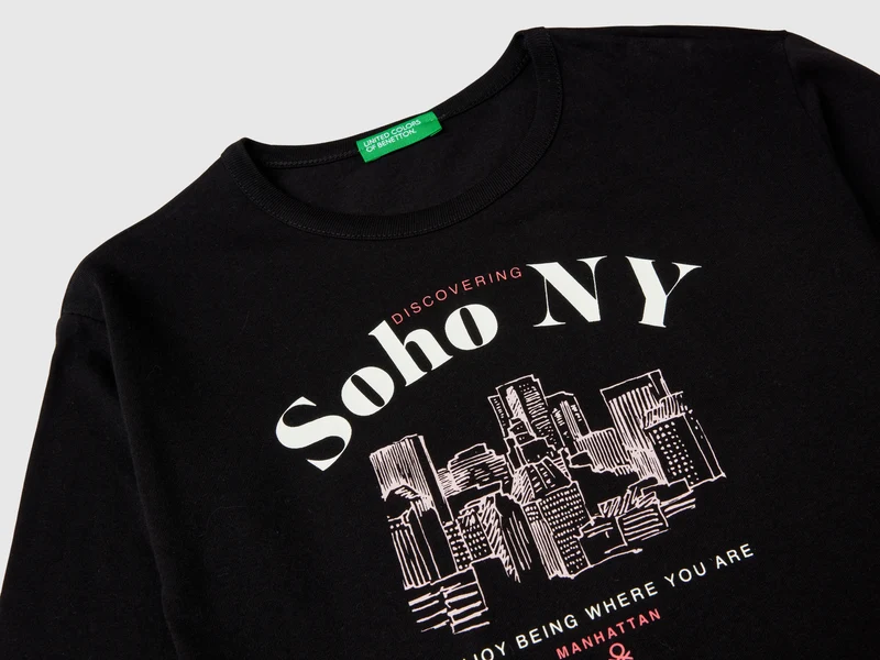 Shirt mit Slogan-Print